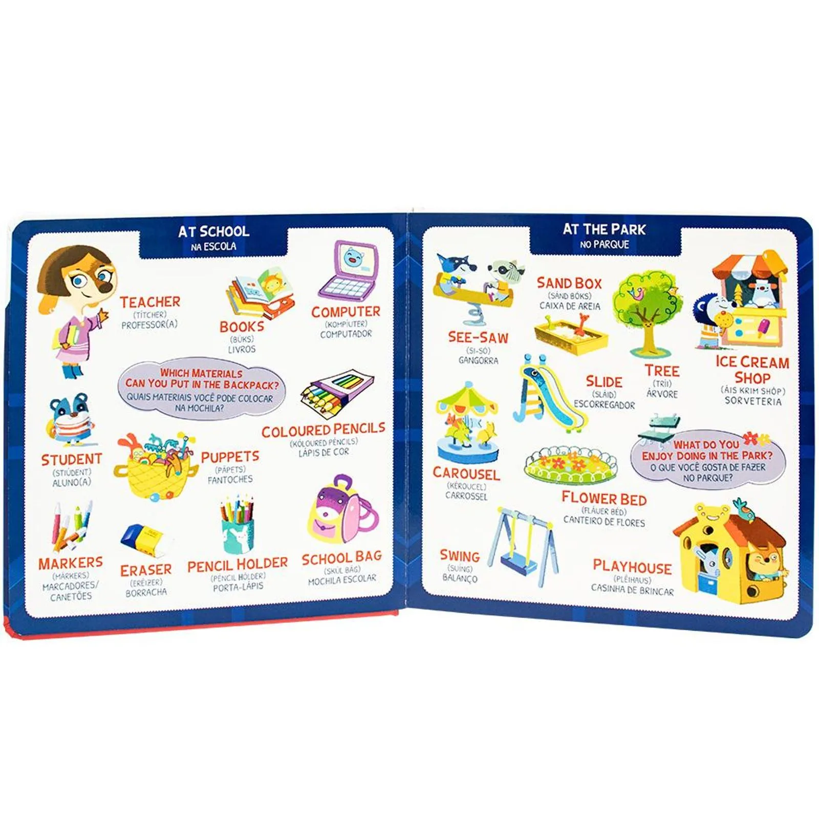 Minhas Primeiras 1001 Palavras Em Inglês | Cartilha Bilingue De A A Z + Aplicativo De Pronúncia Para Crianças - Capa Dura Premium - Imagem 6