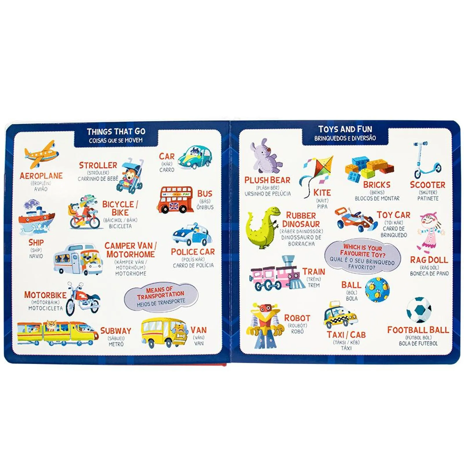 Minhas Primeiras 1001 Palavras Em Inglês | Cartilha Bilingue De A A Z + Aplicativo De Pronúncia Para Crianças - Capa Dura Premium - Imagem 5