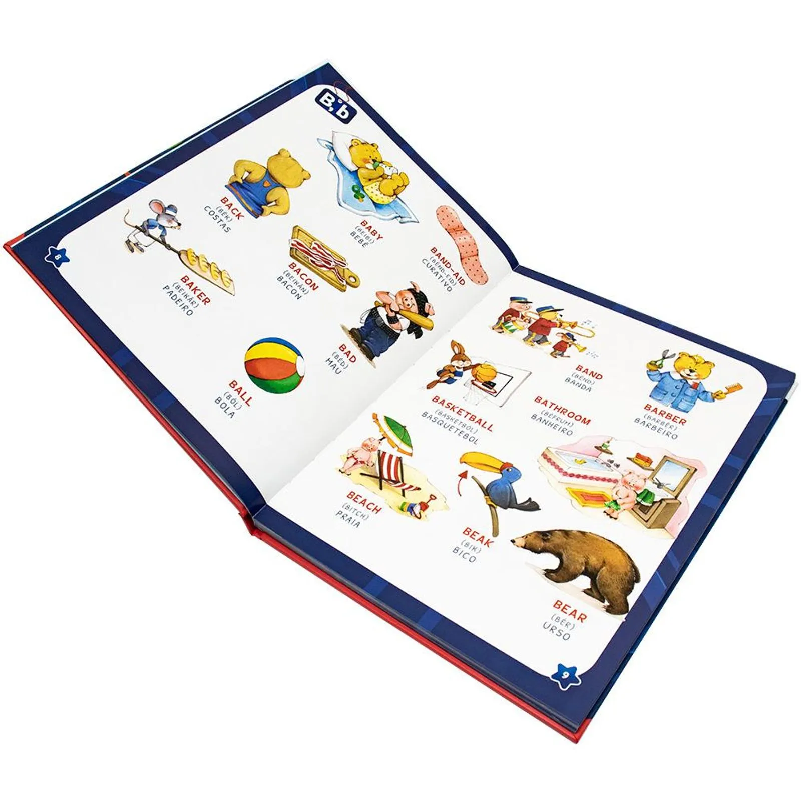 Livro Infantil Ilustrado Minhas Primeiras 1000 Palavras Em Inglês Capa Almofadada Premium - Imagem 4