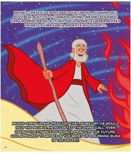 Bíblia Ilustrada 3 Palavrinhas Edição Luxo Capa Dura: Bilingue, De Editora 100% Cristão. - Imagem 4