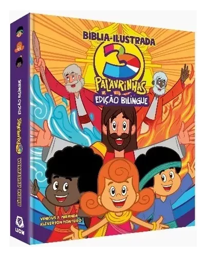 Bíblia Ilustrada 3 Palavrinhas Edição Luxo Capa Dura: Bilingue, De Editora 100% Cristão. - Imagem 6