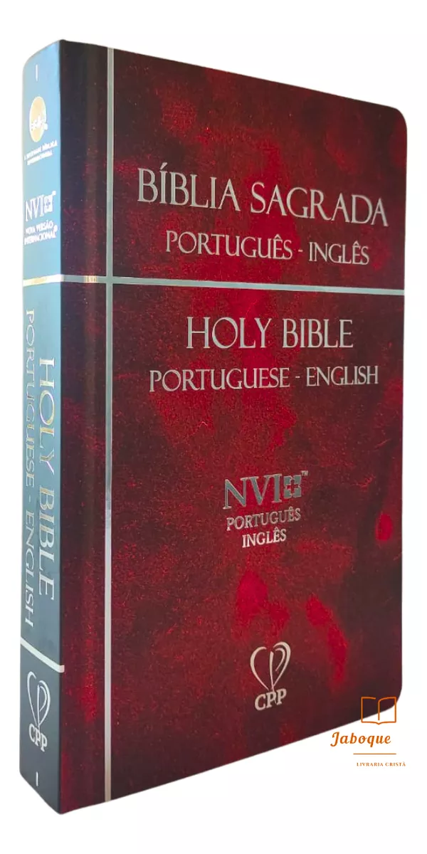 Bíblia Sagrada Bilíngue  Inglês & Português  Nvi  Capa Dura  Vermelha - Imagem 4