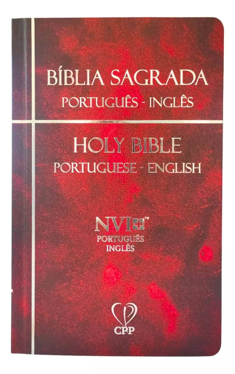 Bíblia Sagrada Bilíngue  Inglês & Português  Nvi  Capa Dura  Vermelha - Imagem 3